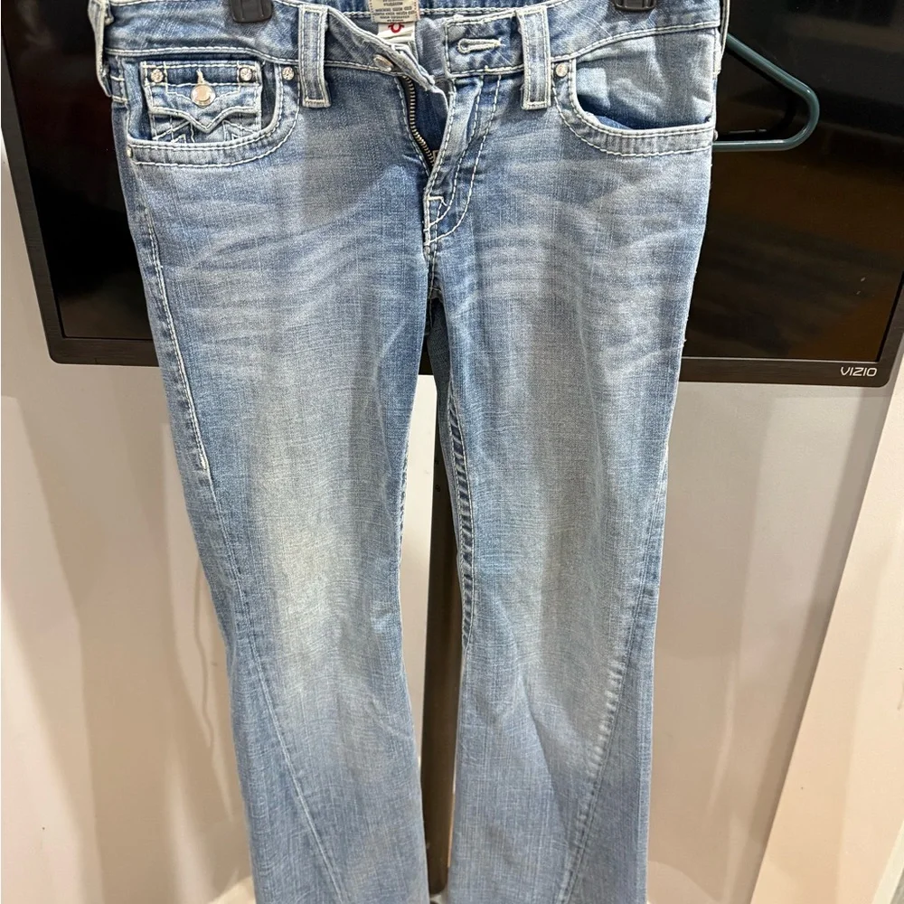 True Religion Light Blue Boot Cut Jeans - Picture 7 of 7